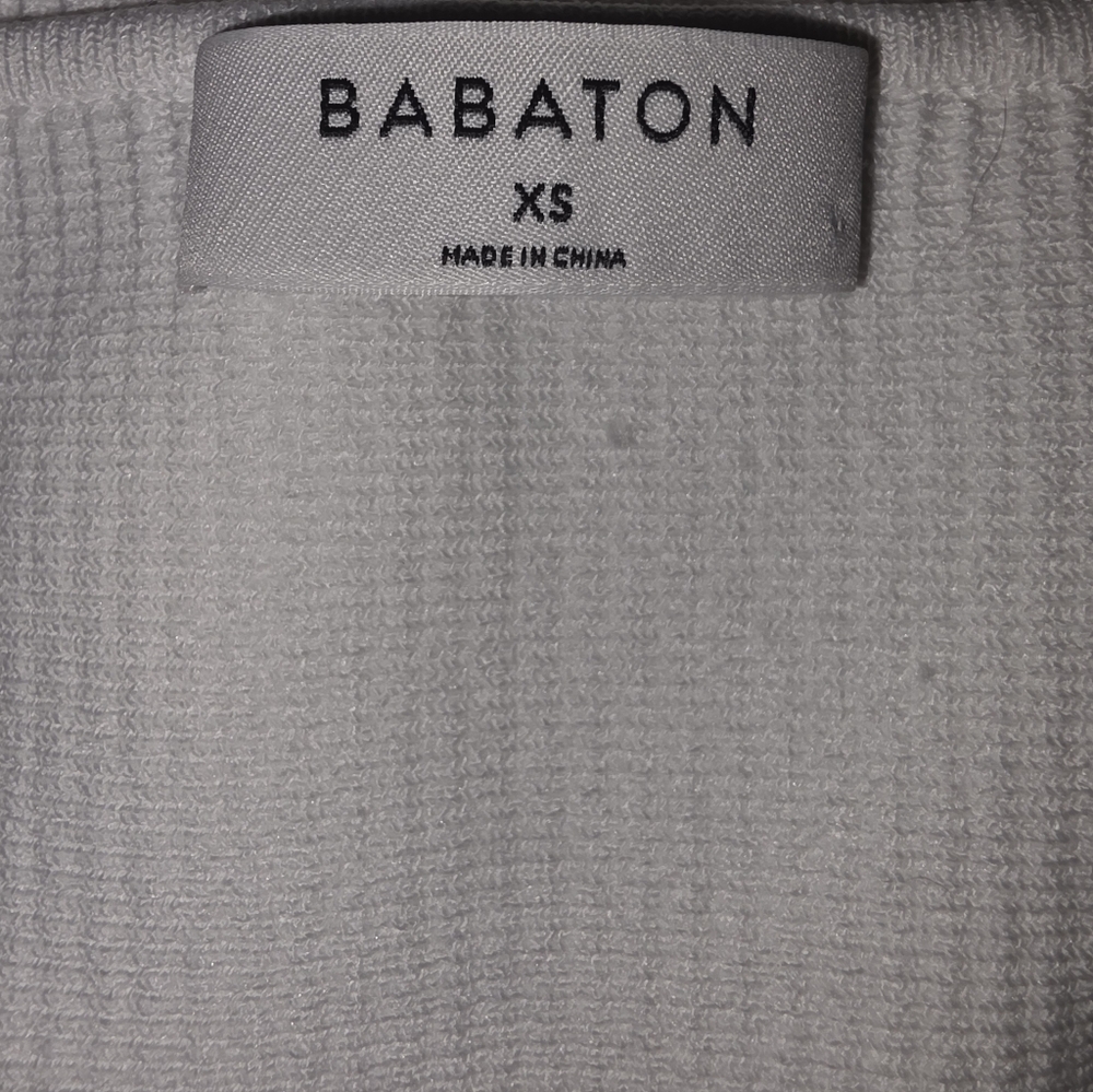 Aritzia Babaton Sculpt Knit Crop Top Size XS White - Picture 6 of 9